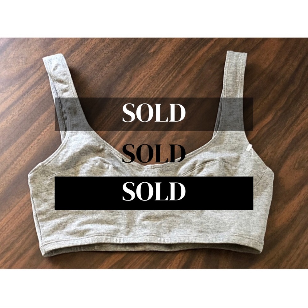 ⛔️SOLD⛔️Grey Bralette Crop Top